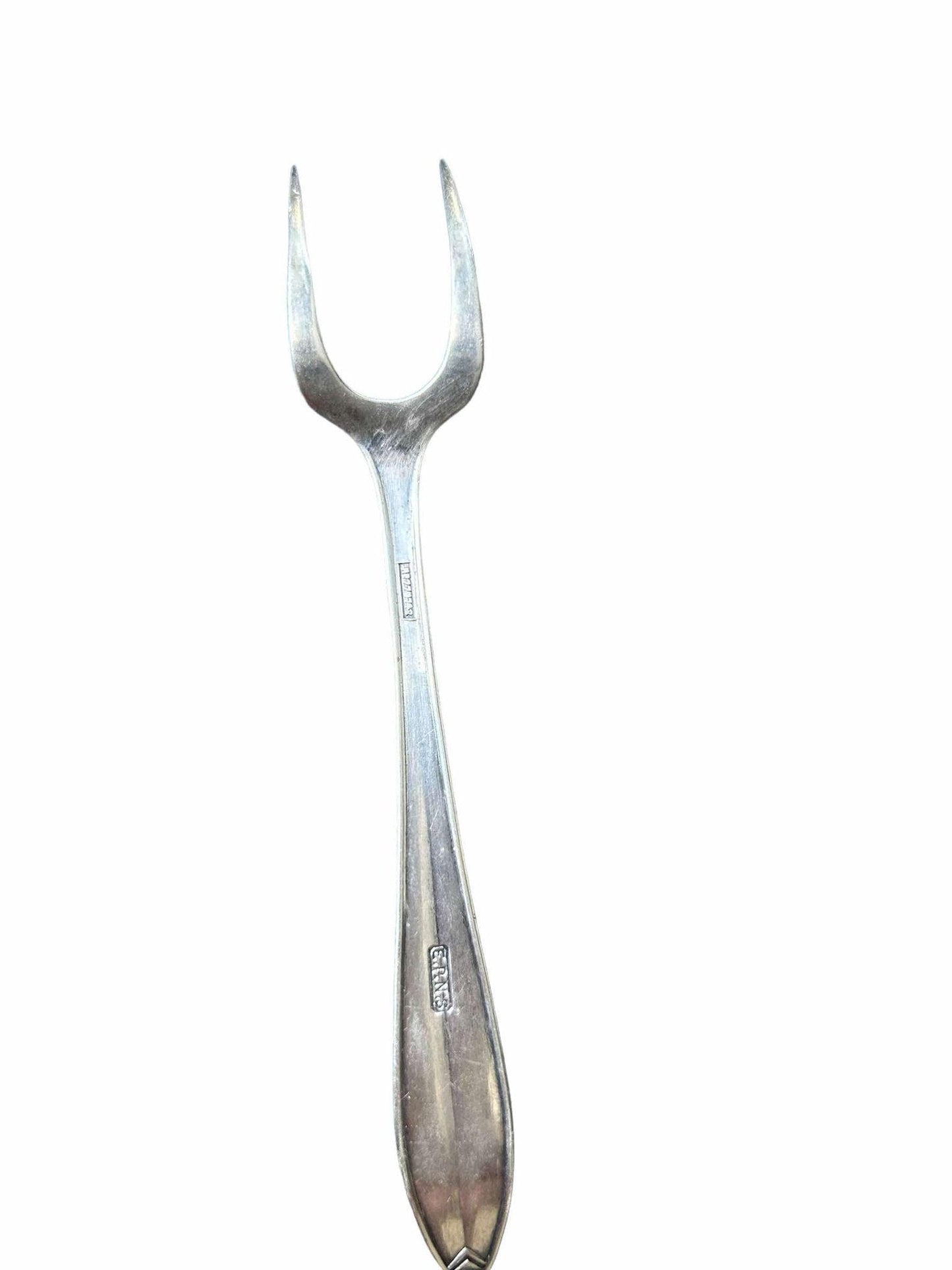 Vintage Art Nouveau Pickle Fork: EPNS Serving Flatware