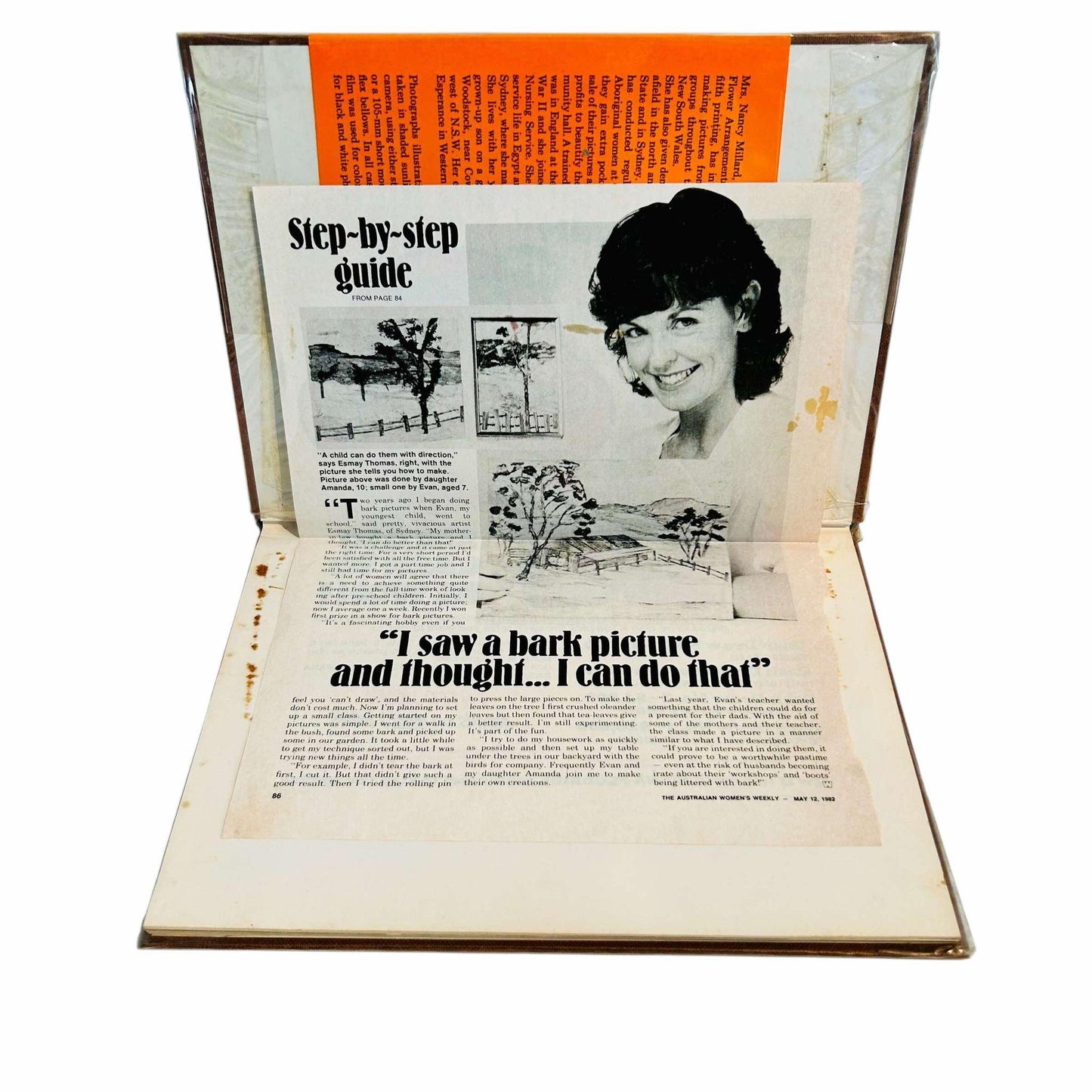 Vintage Bark Art Book: Millard Murray, 1974 Hardcover