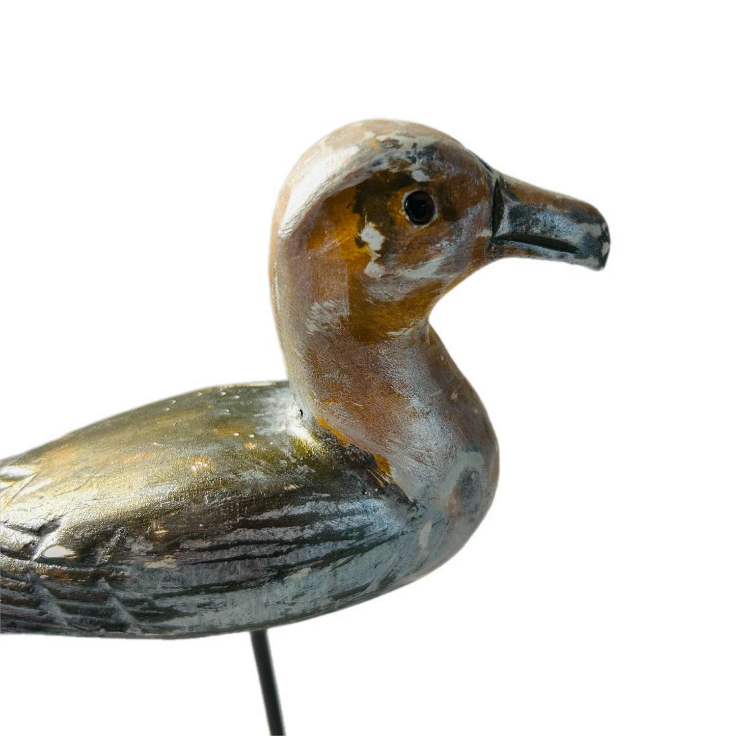 Upcycled Wooden Seagull Statue: Shabby Chic Beach Decor