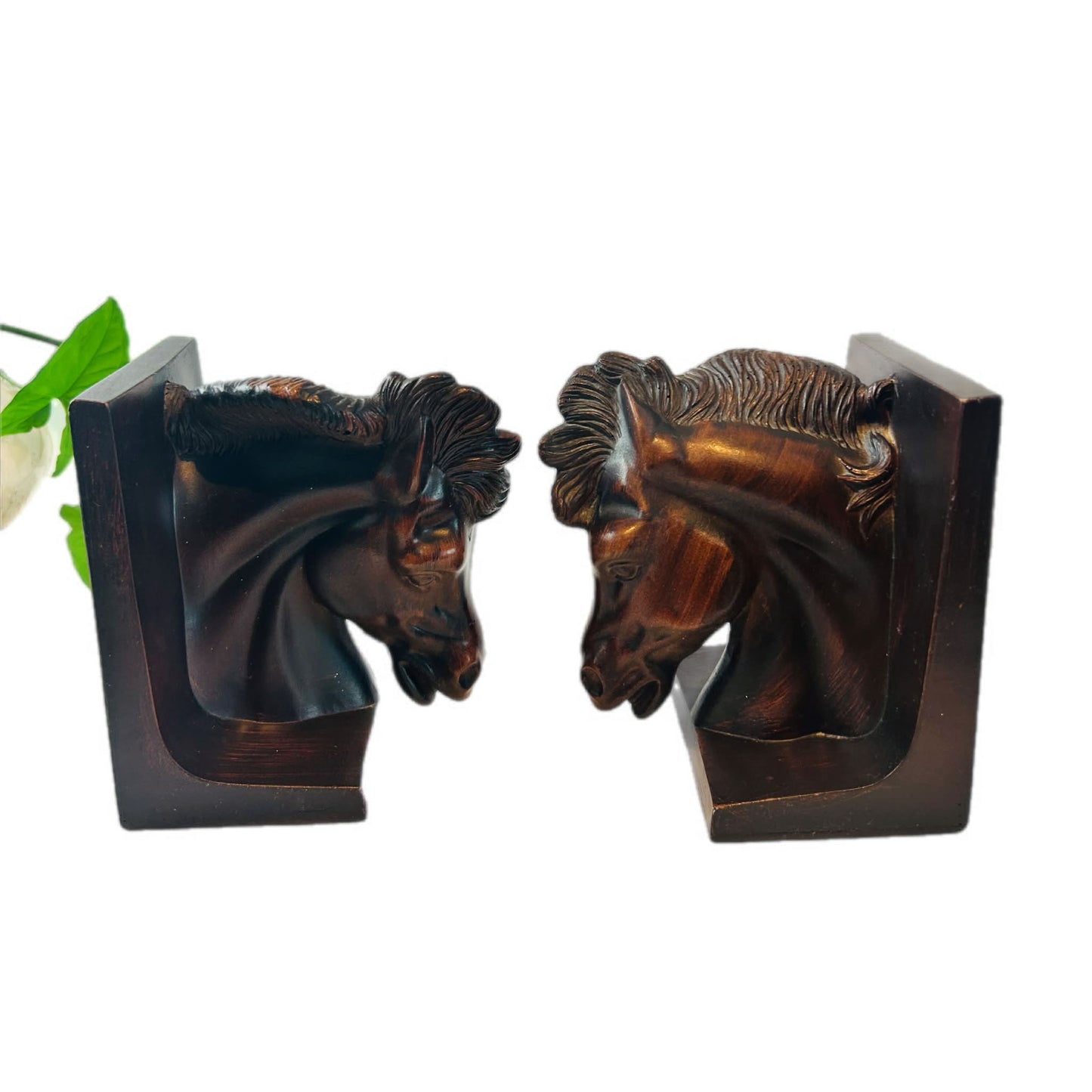 Horse Head Bookends, Equestrian Elegance