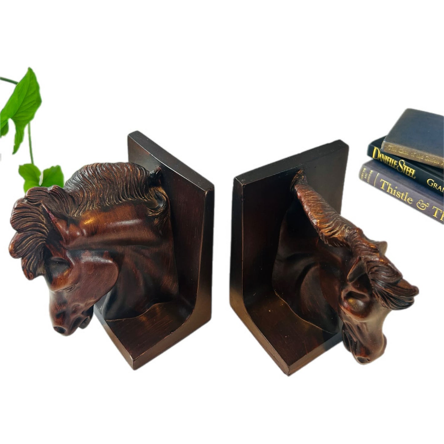 Horse Head Bookends, Equestrian Elegance
