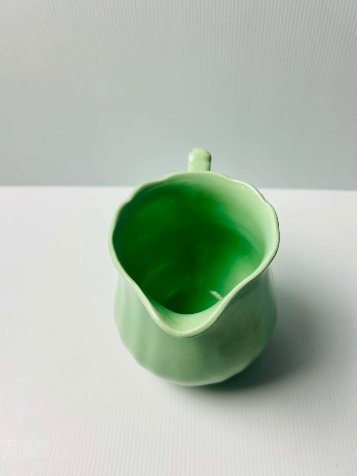 Vintage J&G Meakin Glamour Sol Jade Milk Jug Pair 17cm & 14cm | SABBY CHIC