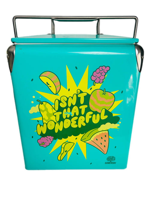 Somersby Cider Retro Cooler 17L Rare Promo Teal Metal Esky Vintage Vibes