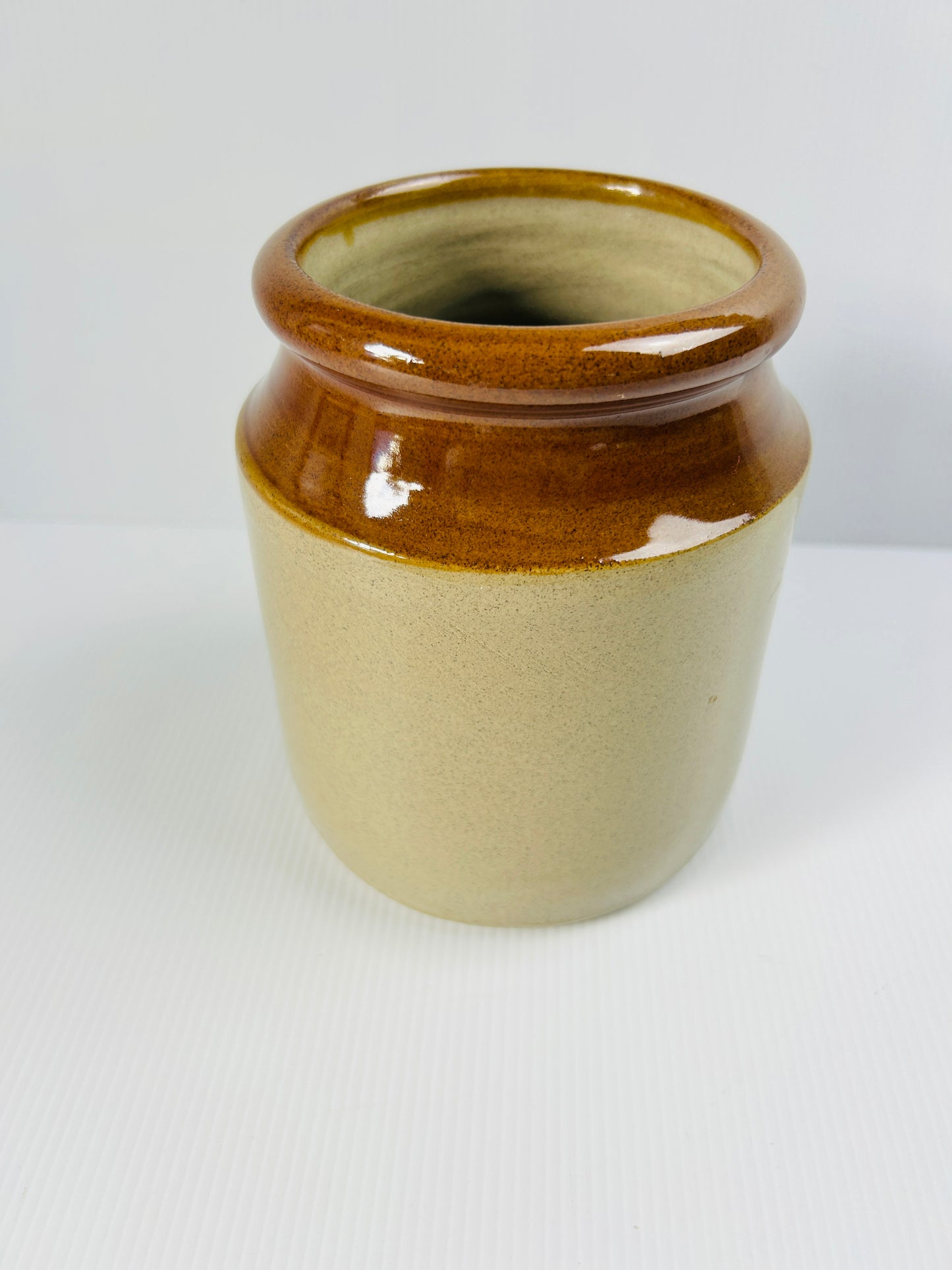 Vintage Moira Stoneware Kitchen Utensil Holder, Handmade in England, Rustic Farmhouse Kitchen Pot