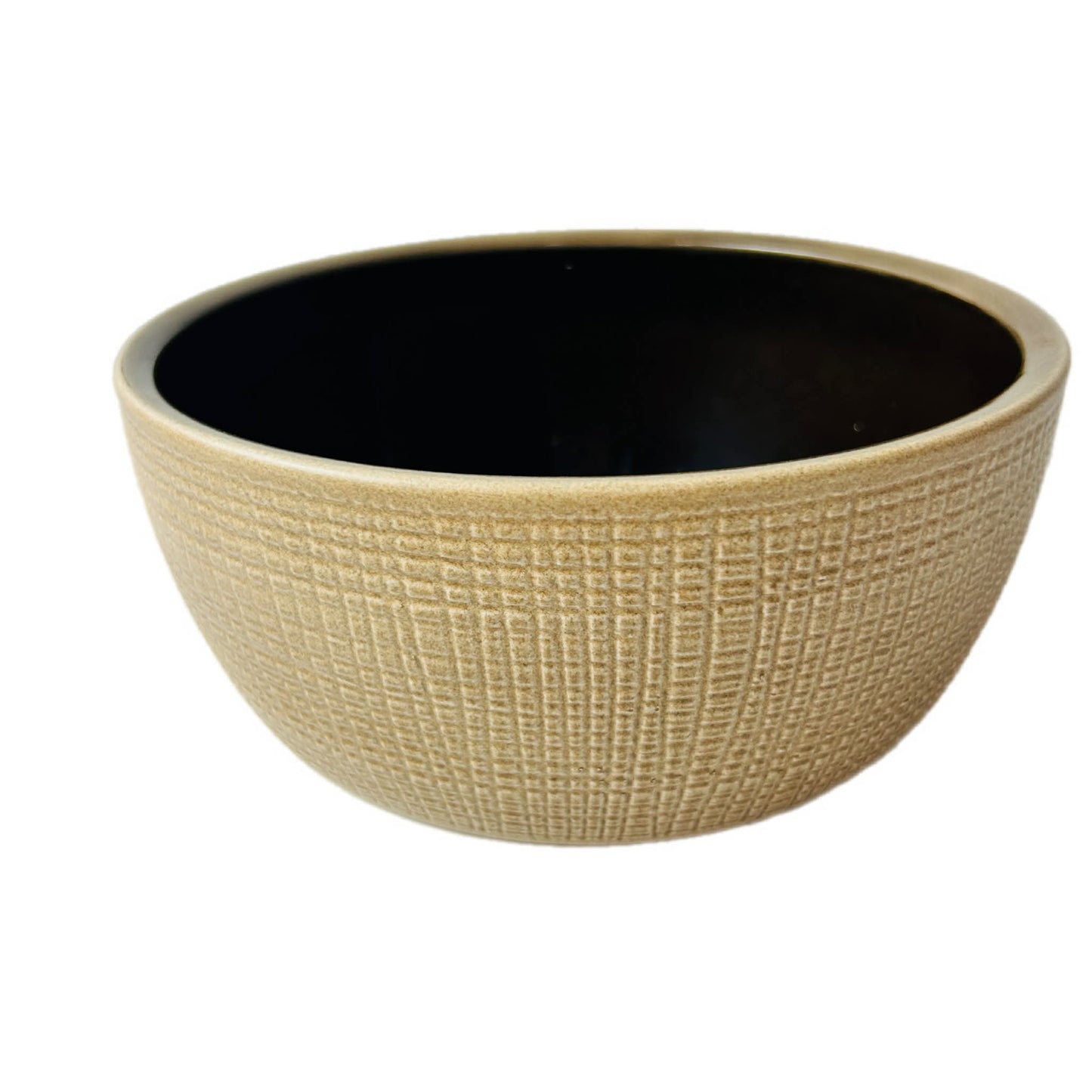 Vintage German Ceramic Bowl – Textured Beige | Made in Germany