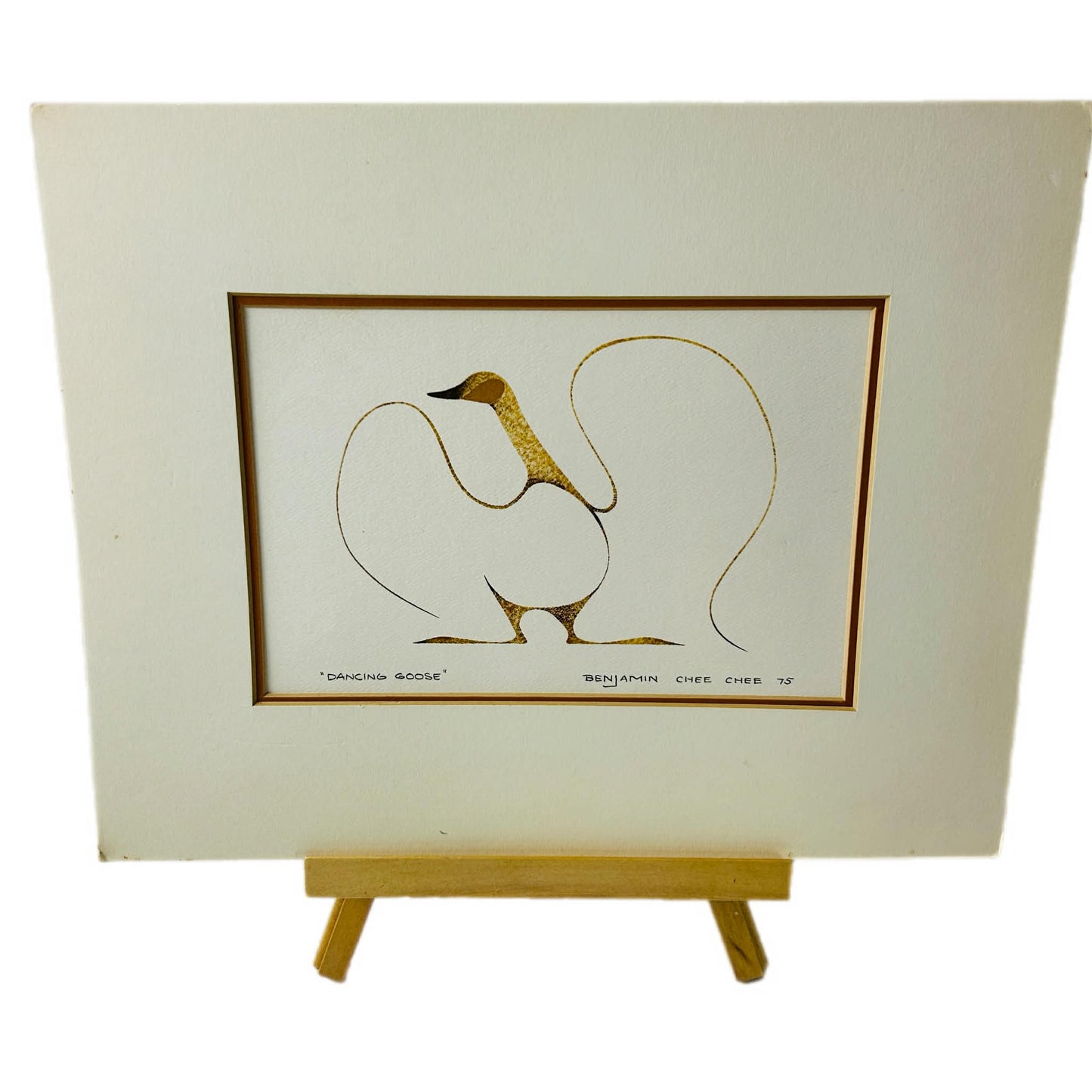 Benjamin Chee Chee “Dancing Goose” Art Print (1975)