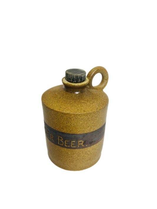 Vintage Australian Studio Pottery Ginger Beer Flagon Peg & Hugh Plowman Moggill Rustic Stoneware