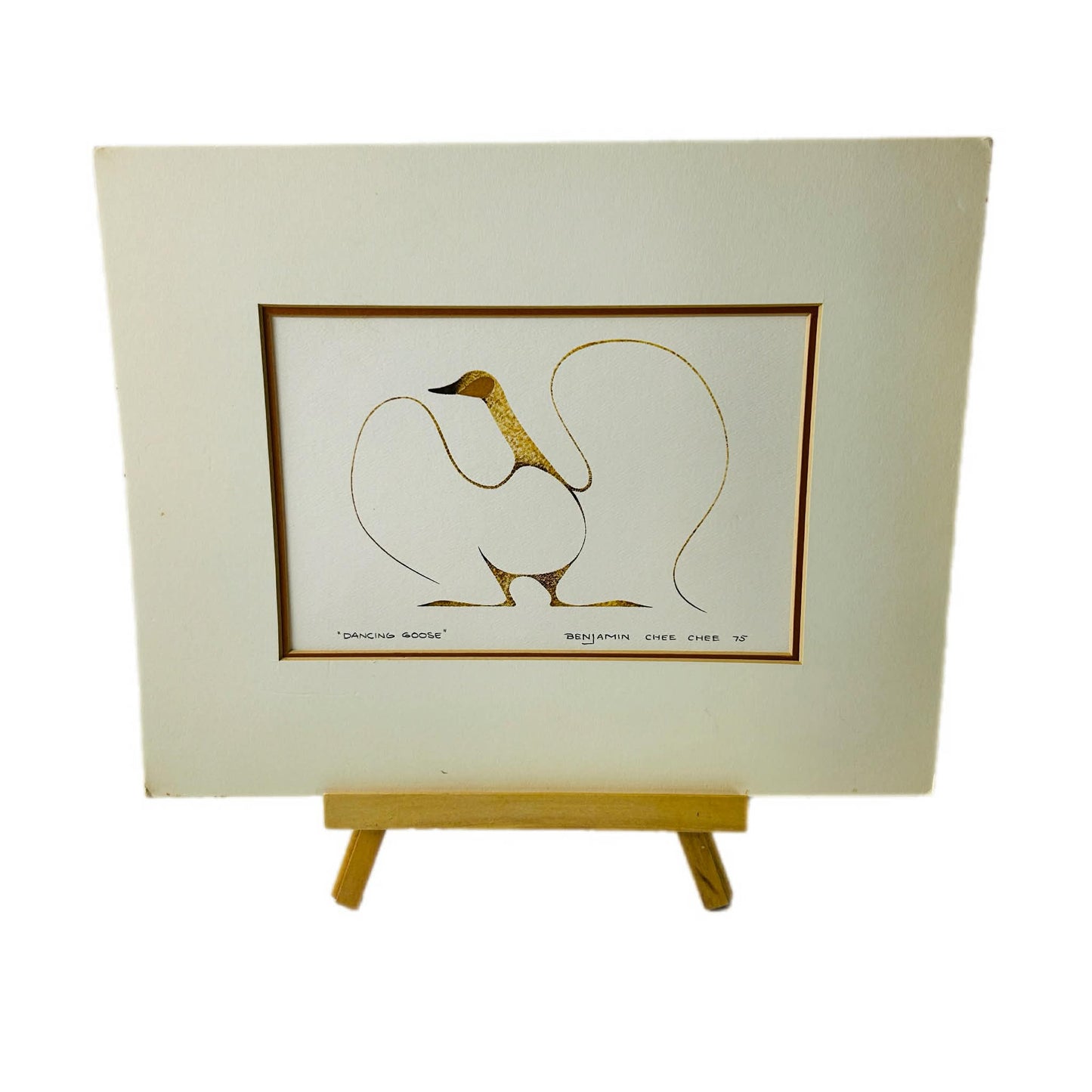 Benjamin Chee Chee “Dancing Goose” Art Print (1975)