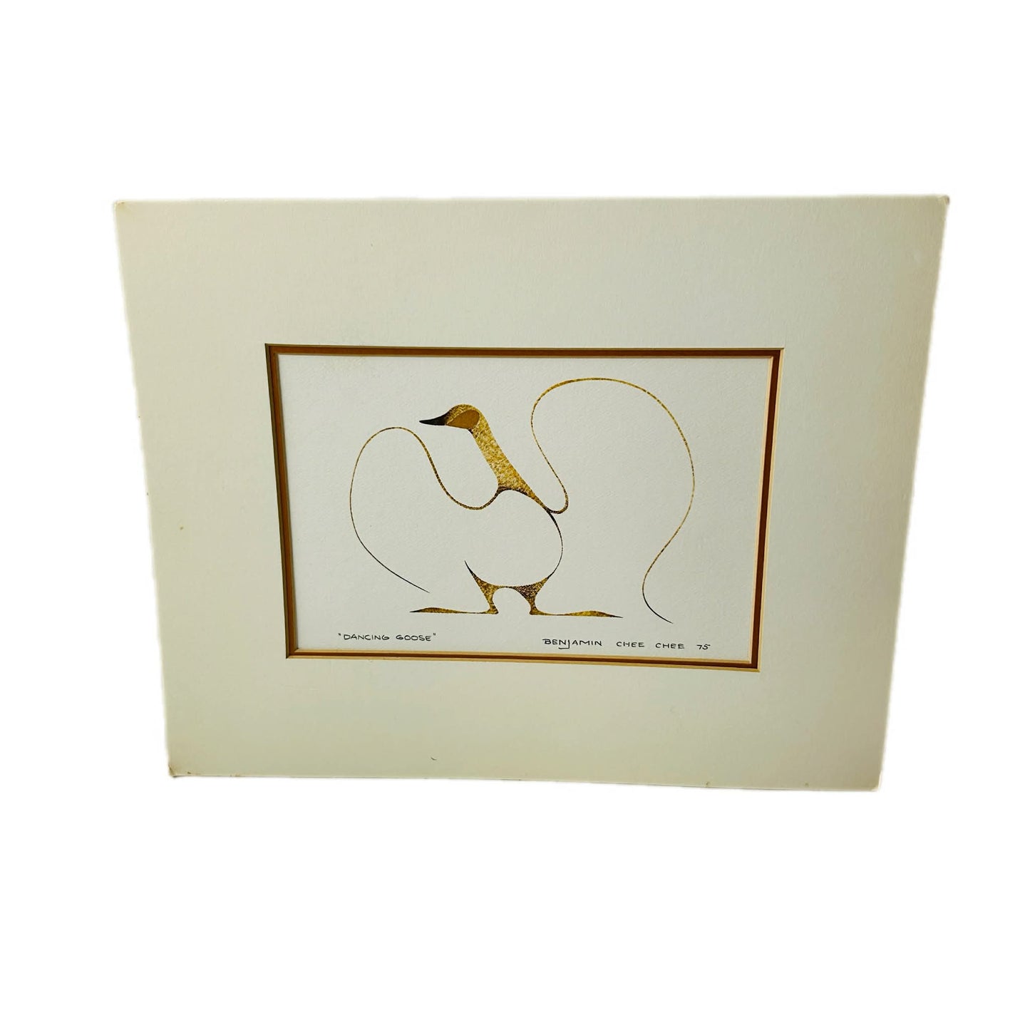 Benjamin Chee Chee “Dancing Goose” Art Print (1975)