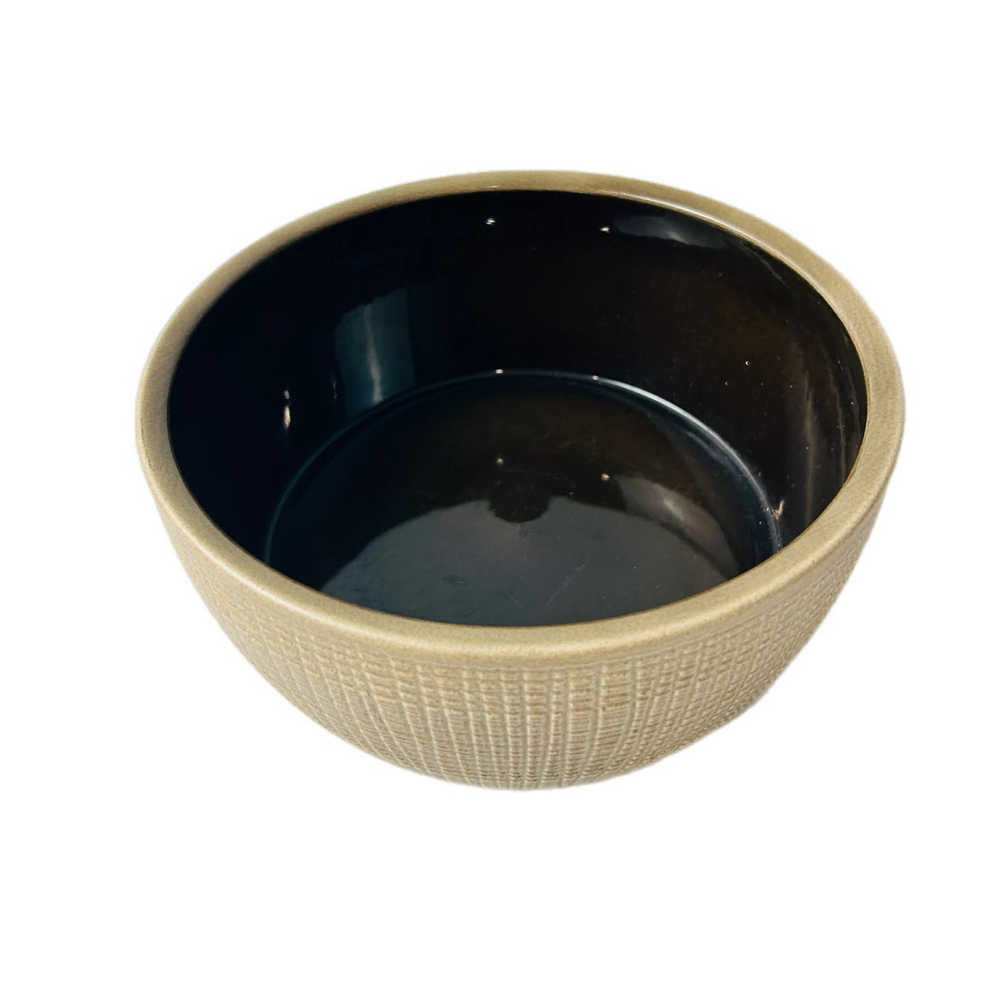 Vintage German Ceramic Bowl – Textured Beige | Made in Germany