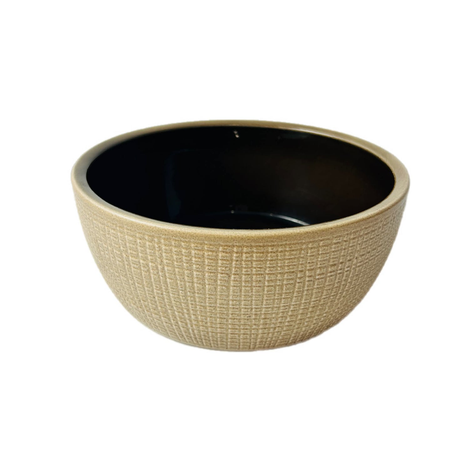 Vintage German Ceramic Bowl – Textured Beige | Made in Germany
