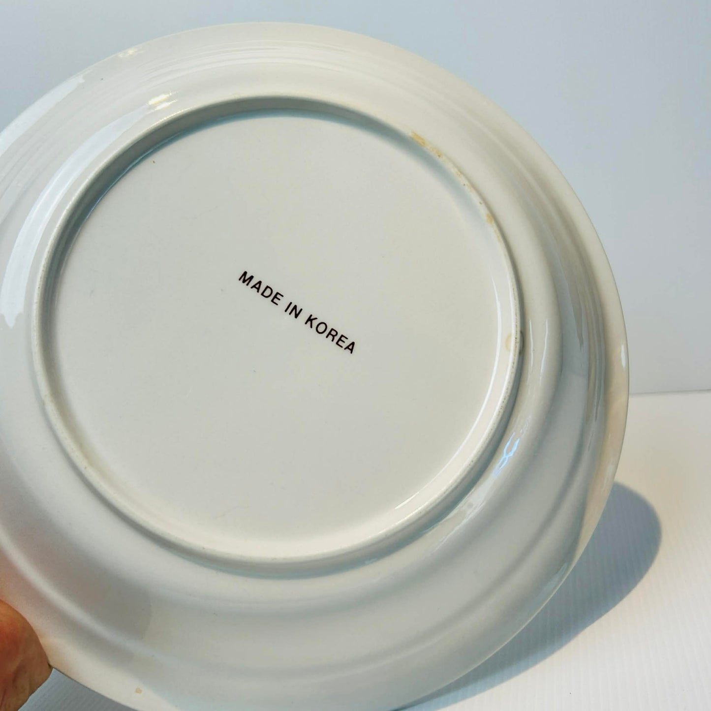 Vintage Apple Pie Recipe Dish Made in Korea Retro Ceramic Pie Plate Baking Dish 27cm