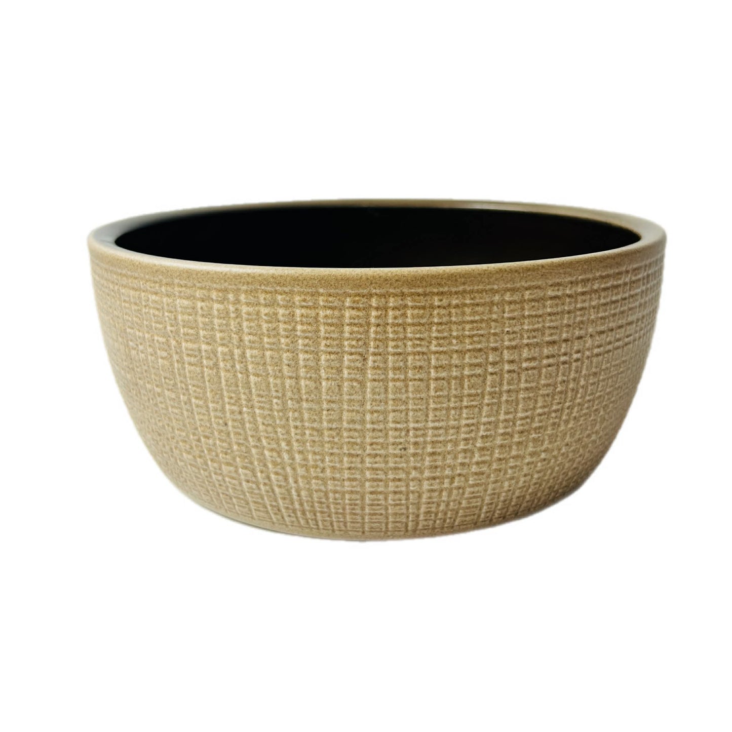 Vintage German Ceramic Bowl – Textured Beige | Made in Germany