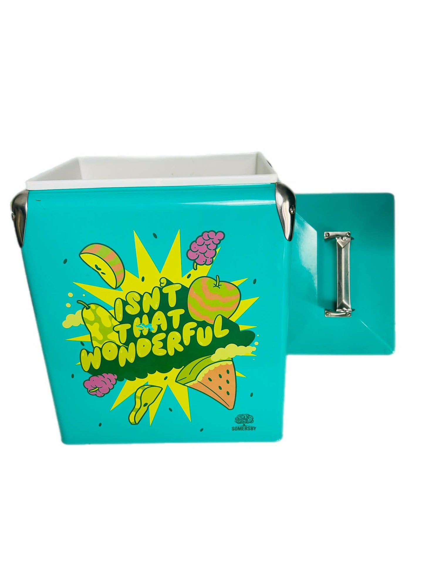 Somersby Cider Retro Cooler 17L Rare Promo Teal Metal Esky Vintage Vibes