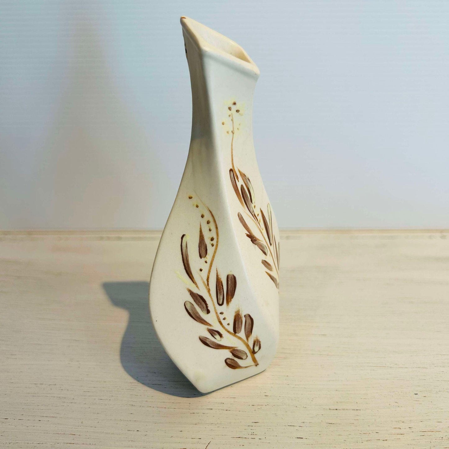 Small Bud vase, Handpainted Floral Swirl Design. Good things come in small packages!!