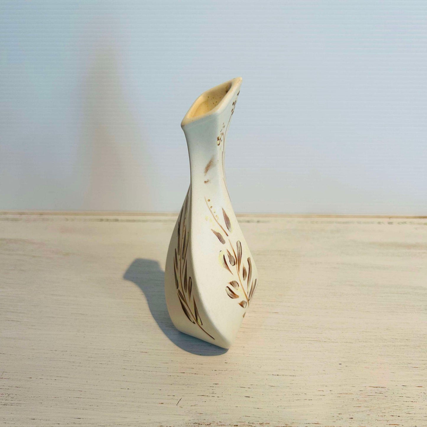 Small Bud vase, Handpainted Floral Swirl Design. Good things come in small packages!!