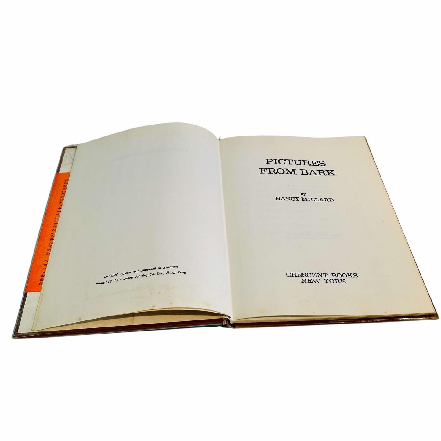 Vintage Bark Art Book: Millard Murray, 1974 Hardcover