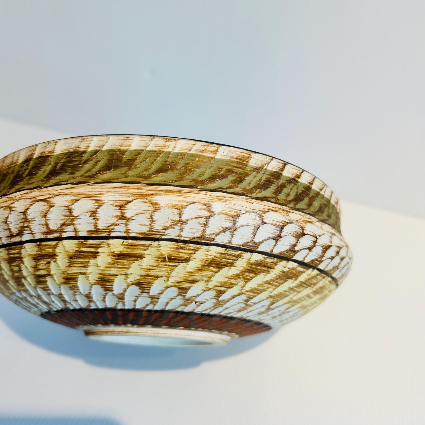 West German Pottery Bowl - Scheurich -  Earthy Garden Elements. Number 201/20 Planter Design.