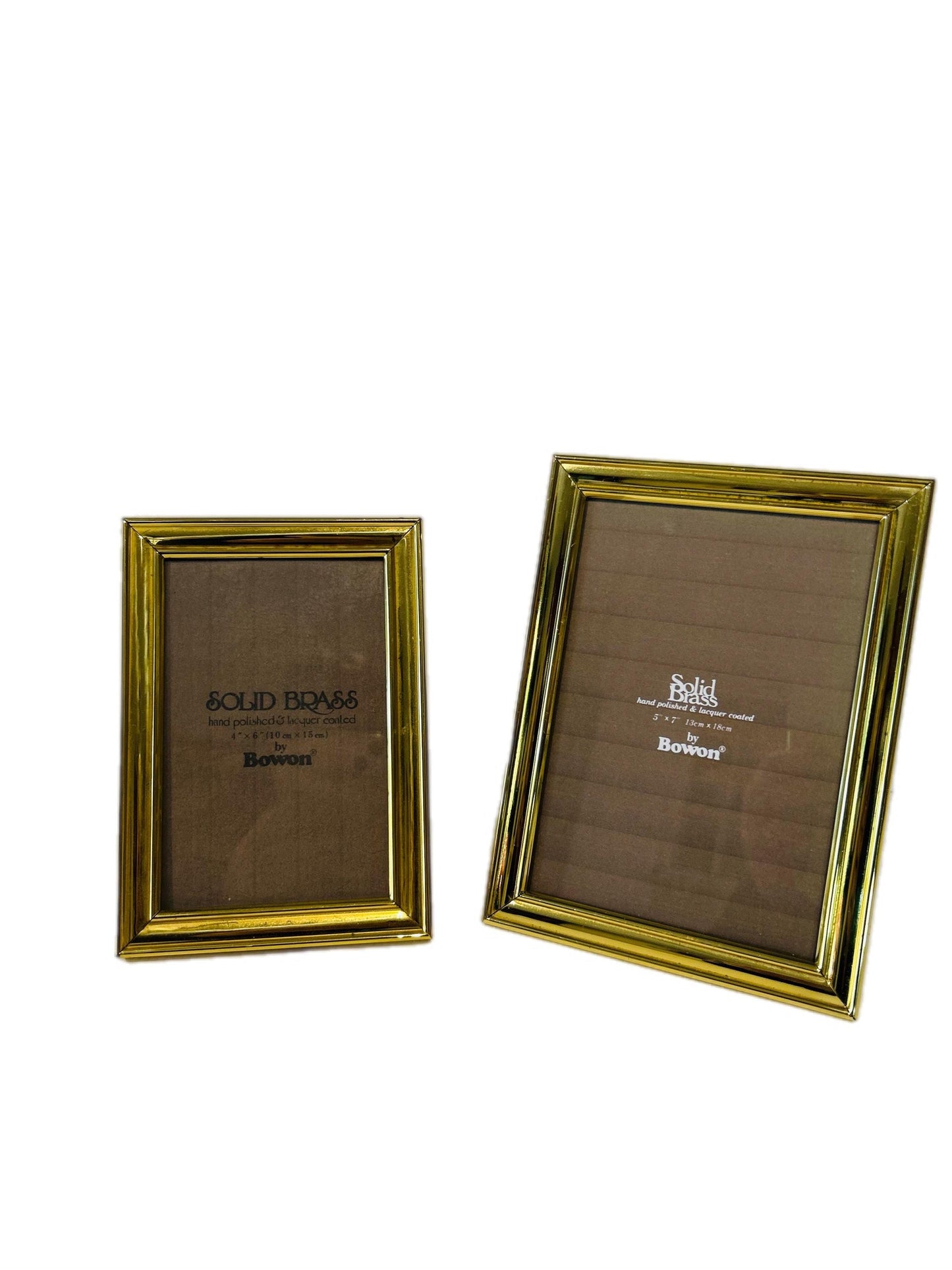 Solid Brass Picture Frame: Hand Polished Home Decor (13 x 18cm)