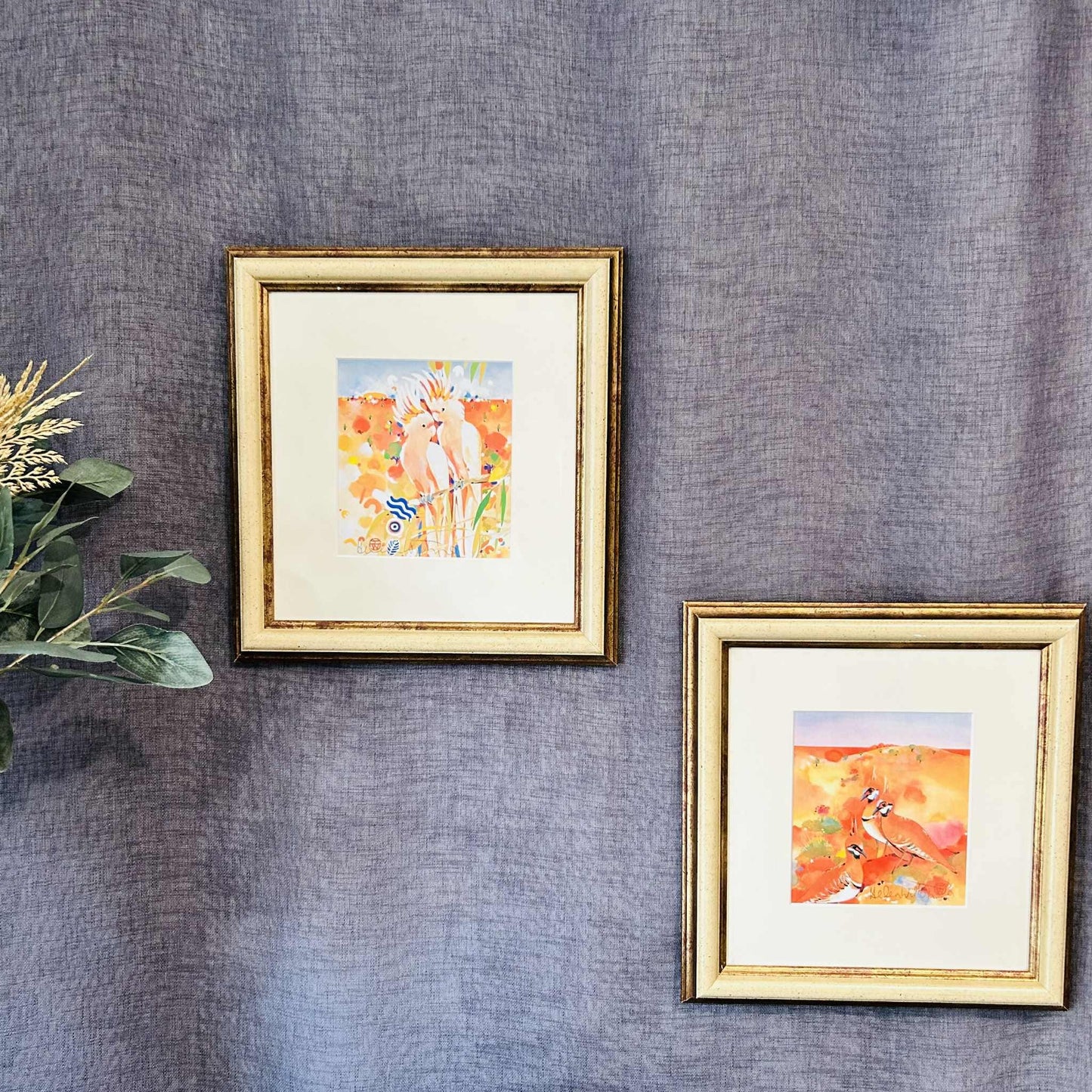 Australian Bird Art by Helen Wiltshire – Colourful Cockatoos and Outback Birds – Framed & Signed