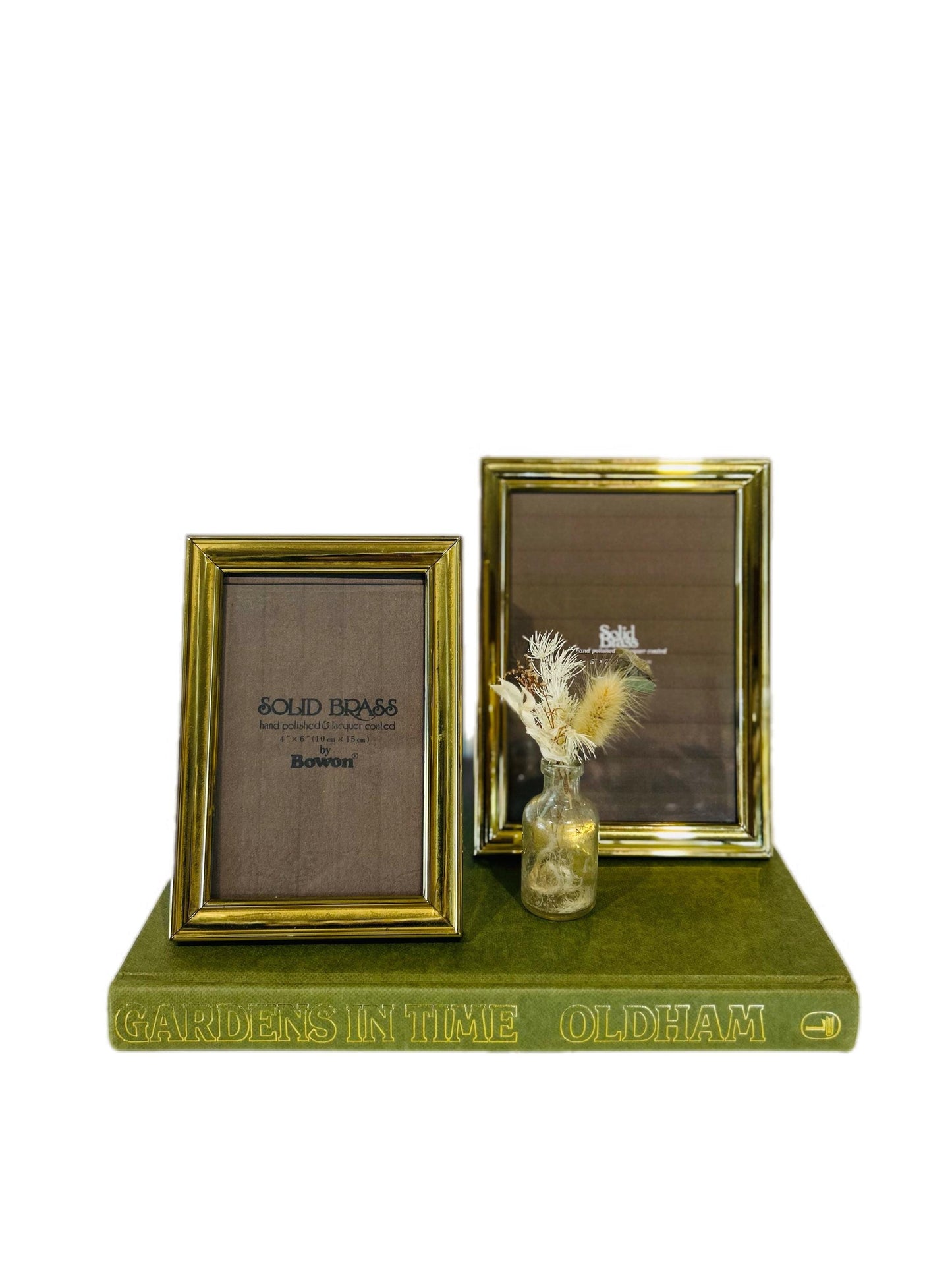 Solid Brass Picture Frame: Hand Polished Home Decor (13 x 18cm)