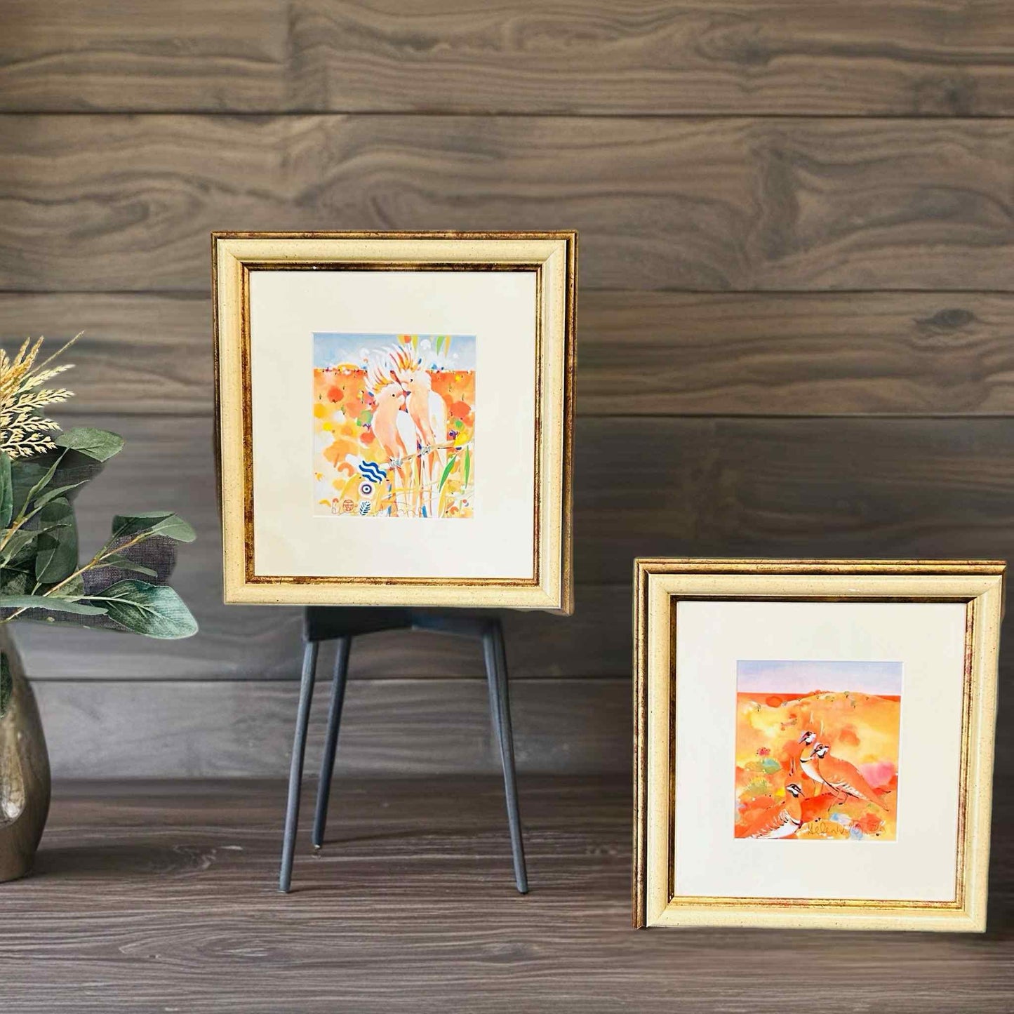 Australian Bird Art by Helen Wiltshire – Colourful Cockatoos and Outback Birds – Framed & Signed