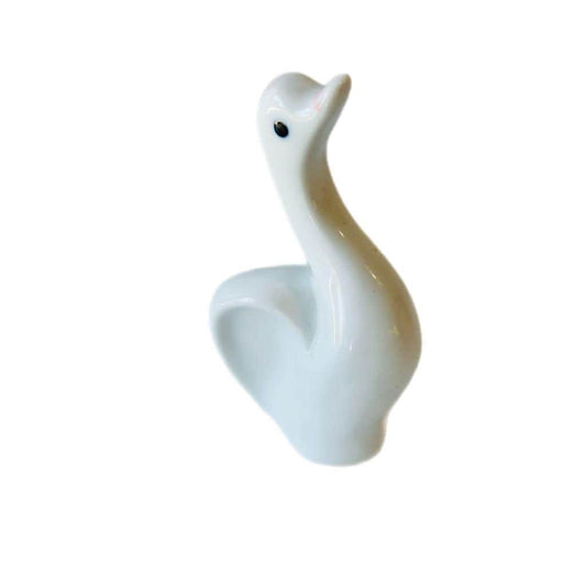 Vintage Ceramic Duck Figurine: Bird Home Decor (14 cm x 8 cm)