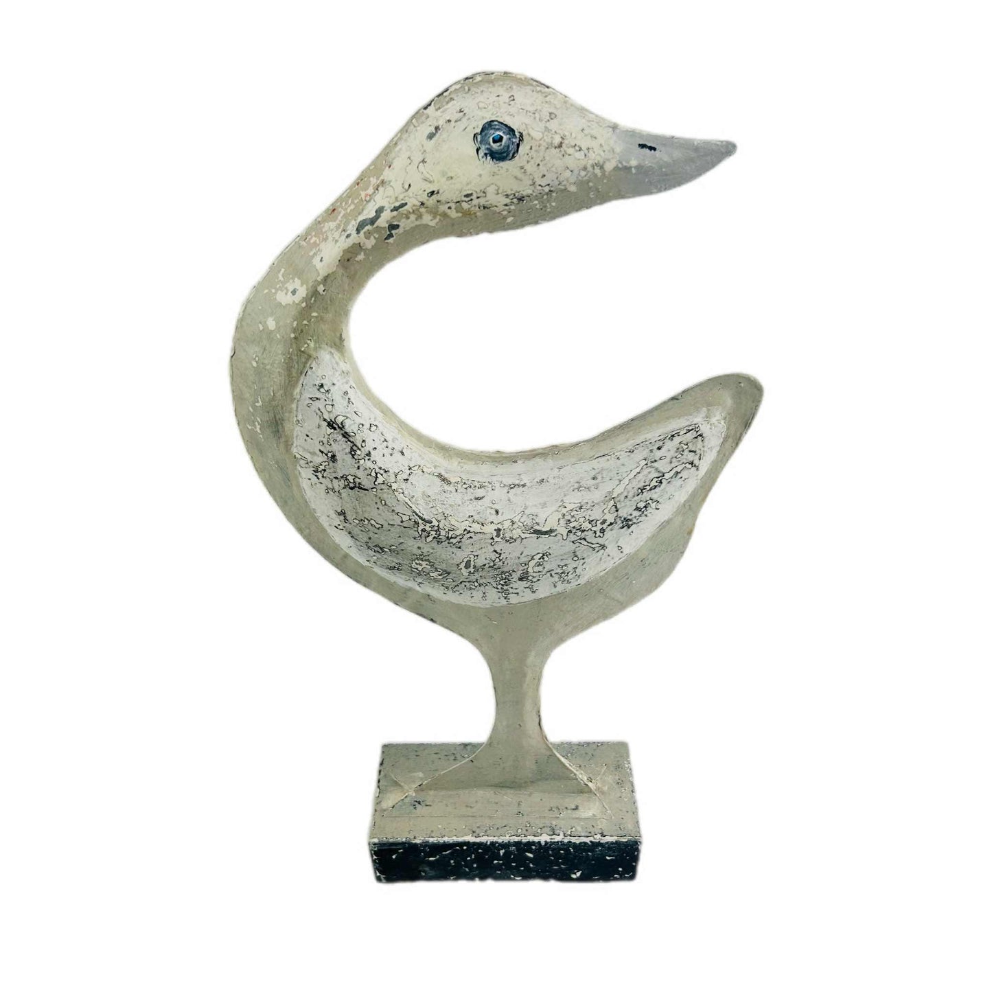 Upcycled Metal Bird Statue - Large Rustic Shabby Chic Home Decor