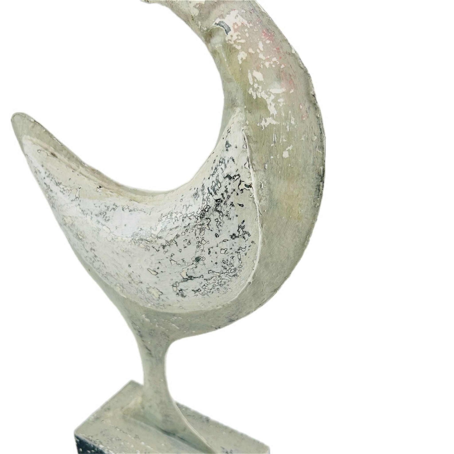 Upcycled Metal Bird Statue - Large Rustic Shabby Chic Home Decor