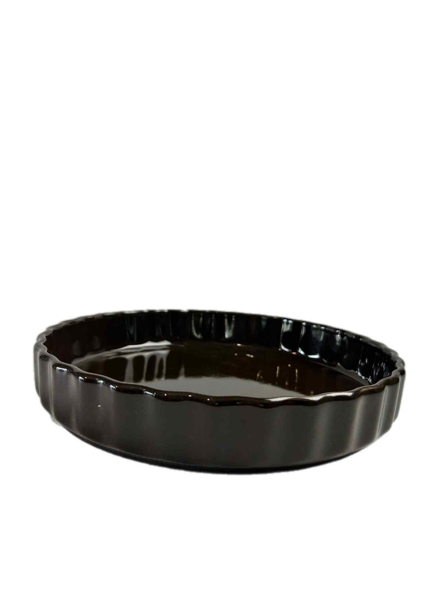 Vintage Japanese Pie Dish: Fluted Scalloped Ovenproof Bakeware