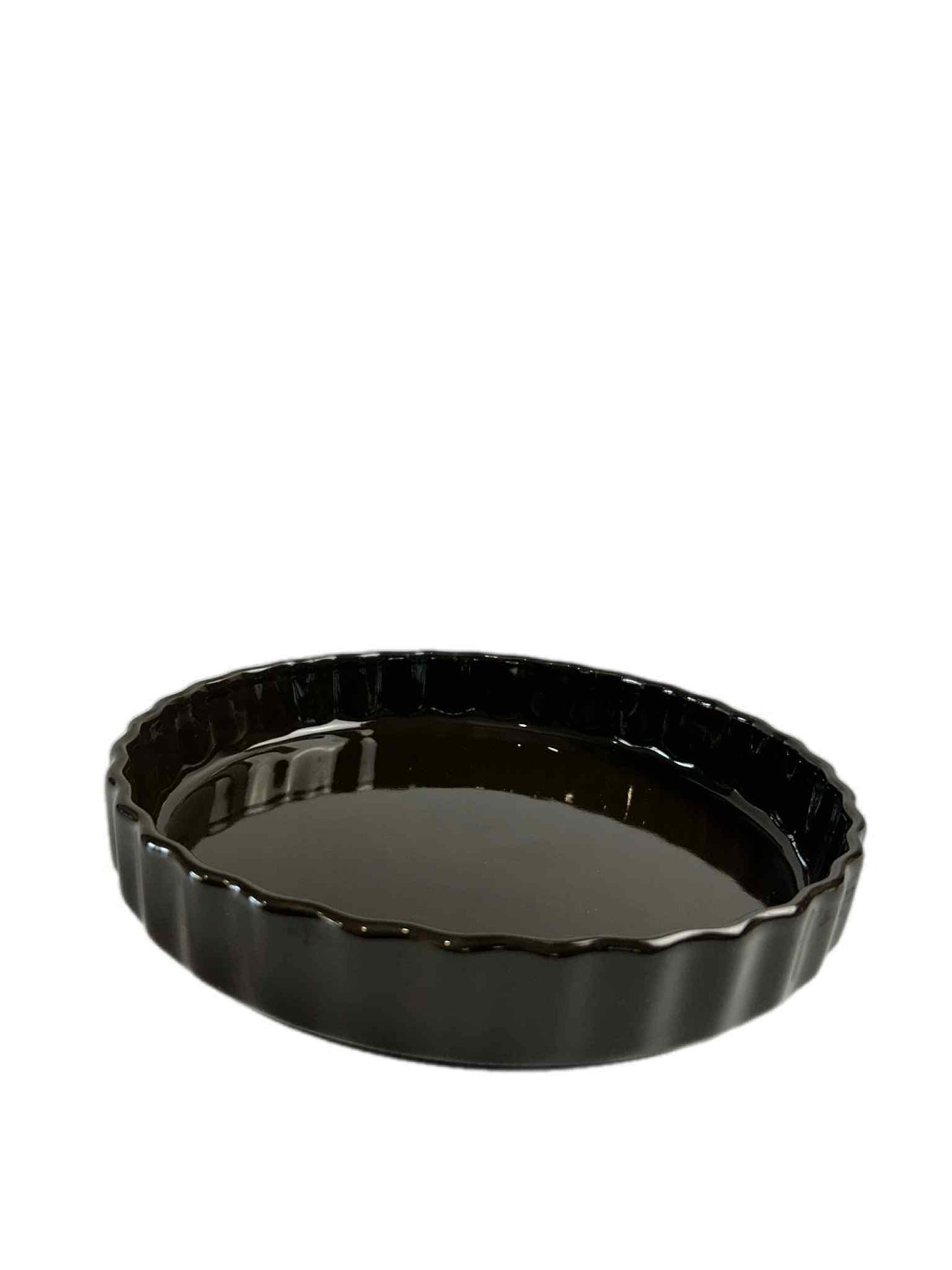 Vintage Japanese Pie Dish: Fluted Scalloped Ovenproof Bakeware