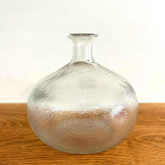 Vintage Avon Clear Textured Glass Bud Vase - 1979 Retro Decor