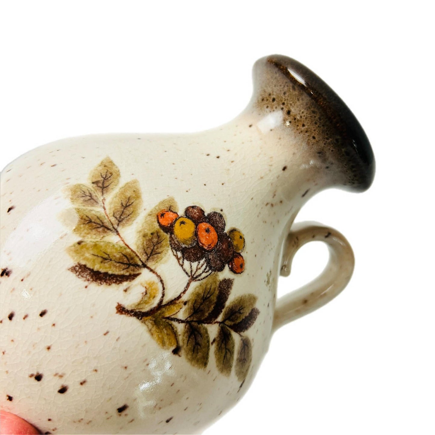 Vintage Scheurich Keramik Speckle Vase – West German Pottery, 1960s (495-16) - Art Pottery.